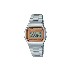 Reloj Casio A158WEA-9CF Vintage Digital Plateado de Acero Inoxidable