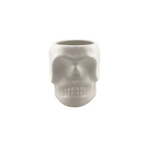 Maceta Calavera de Cerámica Artesanal 10 x 8 cm